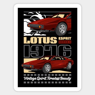 Retro Lotus Car Magnet